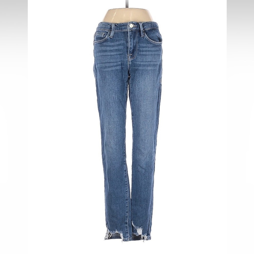 Frame Medium Wash High Rise Jeans